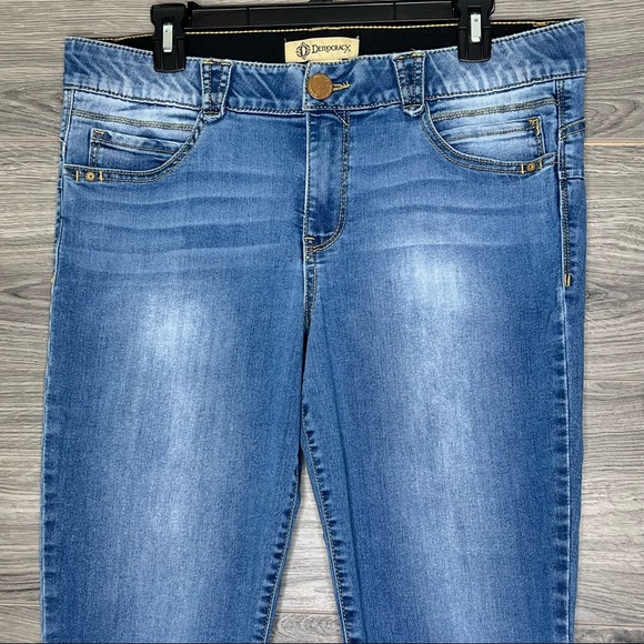 Democracy Ab Technology Cropped Raw Hem Jeans size 14 - Picture 2 of 8